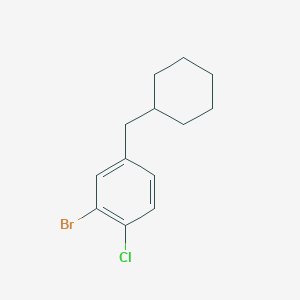 2-Bromo-1-chloro-4-(cyclohexylmethyl)benzene