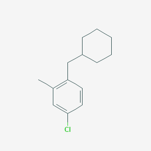 molecular formula C14H19Cl B6290613 4-Chloro-1-(cyclohexylmethyl)-2-methylbenzene CAS No. 1369910-77-9