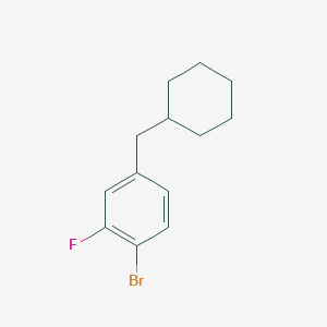 1-Bromo-4-(cyclohexylmethyl)-2-fluorobenzene