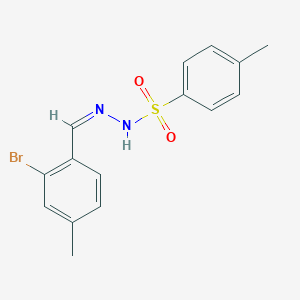 molecular formula C15H15BrN2O2S B6290649 N'-(2-Bromo-4-methylbenzylidene)-4-methylbenzenesulfonohydrazide CAS No. 2082699-21-4