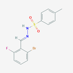 molecular formula C14H12BrFN2O2S B6290733 N'-(2-Bromo-6-fluorobenzylidene)-4-methylbenzenesulfonohydrazide CAS No. 2082699-12-3