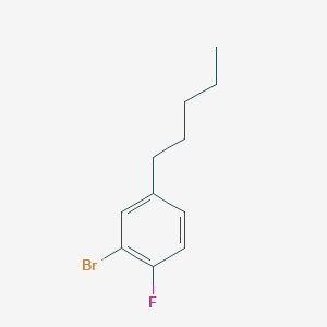 molecular formula C11H14BrF B6290739 2-溴-1-氟-4-戊基苯 CAS No. 2432848-95-6