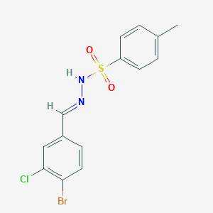 molecular formula C14H12BrClN2O2S B6290746 N'-(4-Bromo-3-chlorobenzylidene)-4-methylbenzenesulfonohydrazide CAS No. 2432855-01-9