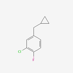 molecular formula C10H10ClF B6290784 2-Chloro-4-(cyclopropylmethyl)-1-fluorobenzene CAS No. 1369774-65-1