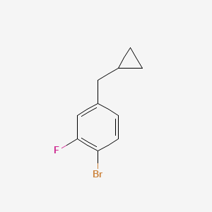 molecular formula C10H10BrF B6290795 1-Bromo-4-(cyclopropylmethyl)-2-fluorobenzene CAS No. 1369919-18-5