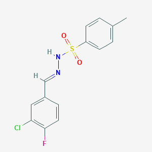 N'-(3-Chloro-4-fluorobenzylidene)-4-methylbenzenesulfonohydrazide