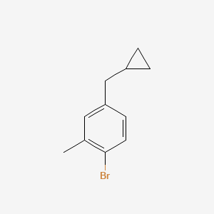 molecular formula C11H13Br B6290811 1-溴-4-(环丙基甲基)-2-甲苯 CAS No. 1369916-55-1