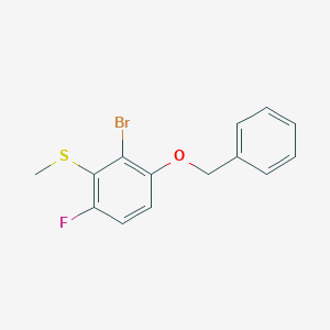 molecular formula C14H12BrFOS B6290827 (3-(Benzyloxy)-2-bromo-6-fluorophenyl)(methyl)sulfane CAS No. 2432848-75-2