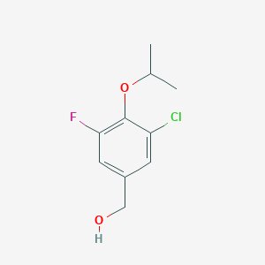 molecular formula C10H12ClFO2 B6290842 (3-Chloro-5-fluoro-4-isopropoxyphenyl)methanol CAS No. 2432848-84-3