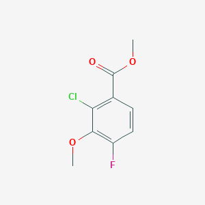 molecular formula C9H8ClFO3 B6290854 Methyl 2-chloro-4-fluoro-3-methoxybenzoate CAS No. 2386559-04-0