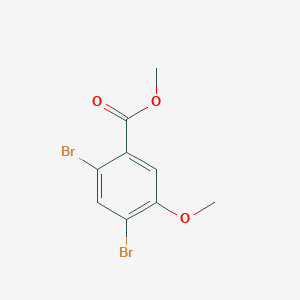 molecular formula C9H8Br2O3 B6290868 Methyl 2,4-dibromo-5-methoxybenzoate CAS No. 875246-05-2