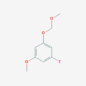molecular formula C9H11FO3 B6290880 1-Fluoro-3-methoxy-5-(methoxymethoxy)benzene CAS No. 2432848-99-0