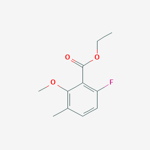 molecular formula C11H13FO3 B6290889 Ethyl 6-fluoro-2-methoxy-3-methylbenzoate CAS No. 2112934-17-3