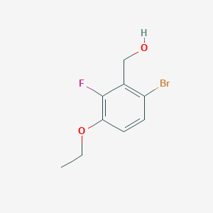 molecular formula C9H10BrFO2 B6290912 (6-Bromo-3-ethoxy-2-fluorophenyl)methanol CAS No. 2386997-70-0