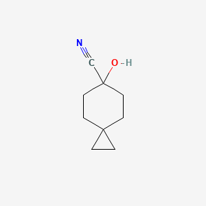 molecular formula C9H13NO B6291087 6-Hydroxyspiro[2.5]octane-6-carbonitrile CAS No. 2021603-49-4