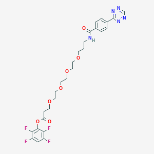 molecular formula C27H29F4N5O7 B6291091 H-Tz-PEG4-TFP CAS No. 2565806-80-4