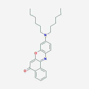 molecular formula C28H34N2O2 B6291199 9-Dihexylamino-5H-benzo[a]phenoxazin-5-one, 95% CAS No. 2622208-76-6