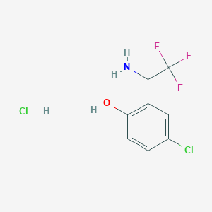 2-(1-Amino-2,2,2-trifluoroethyl)-4-chloro-phenol hydrochloride, 95%
