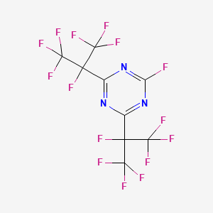 2-Fluoro-4,6-bis[1,2,2,2-tetrafluoro-1-(trifluoromethyl)ethyl]-1,3,5-triazine, 93%