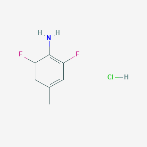 molecular formula C7H8ClF2N B6291372 2,6-Difluoro-4-methylaniline hydrochloride CAS No. 2376634-09-0