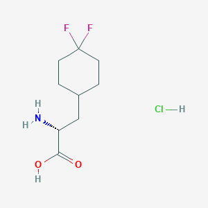 molecular formula C9H16ClF2NO2 B6291384 (2R)-2-Amino-3-(4,4-difluorocyclohexyl)propanoic acid hydrochloride CAS No. 2306255-69-4