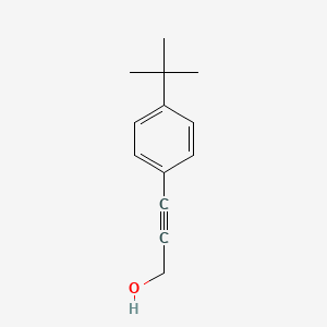 molecular formula C13H16O B6291396 3-(4-t-Butyl-phenyl)-prop-2-yn-1-ol, 97% CAS No. 170859-77-5