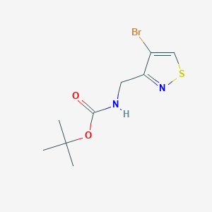 molecular formula C9H13BrN2O2S B6291440 t-Butyl ((4-bromoisothiazol-3-yl)methyl)carbamate CAS No. 2375192-78-0