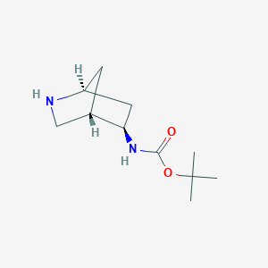 molecular formula C11H20N2O2 B6291466 tert-Butyl N-[(1S,4S,5R)-2-azabicyclo[2.2.1]heptan-5-yl]carbamate CAS No. 2306249-50-1