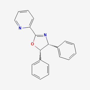 molecular formula C20H16N2O B6291491 (4R,5S)-4,5-Diphenyl-2-(pyridin-2-yl)-4,5-dihydrooxazole CAS No. 1108603-34-4