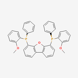molecular formula C38H30O3P2 B6291499 (-)-4,6-Bis((S)-(2-methoxyphenyl)(phenyl)phosphinyl)dibenzo[b,d]furan CAS No. 2119686-75-6
