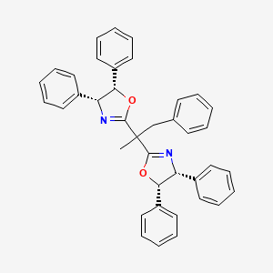 molecular formula C39H34N2O2 B6291538 (4R,4'R,5S,5'S)-2,2'-(1-Phenylpropane-2,2-diyl)bis(4,5-diphenyl-4,5-dihydrooxazole) CAS No. 1884128-70-4