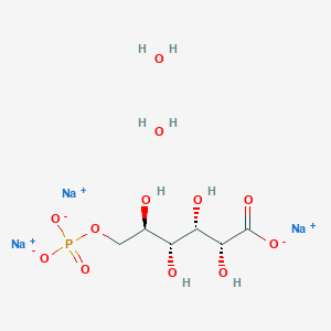 molecular formula C6H14Na3O12P B6291550 6-Phosphogluconic acid trisodium salt dihydrate, 98 %, for biochemistry CAS No. 57775-17-4