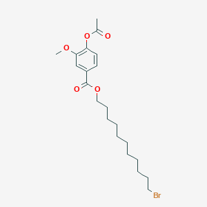 molecular formula C21H31BrO5 B6291571 11-Bromoundecyl 4-acetoxy-3-methoxybenzoate CAS No. 2102353-58-0
