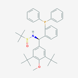 [S(R)]-N-[(R)-[3,5-bis(1,1-dimethylethyl)-4-methoxyphenyl][2-(diphenylphosphino)phenyl]methyl]-2-methyl-2-propanesulfinamide, 95%