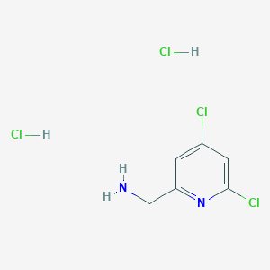 molecular formula C6H8Cl4N2 B6291620 (4,6-Dichloropyridin-2-yl)methanamine dihydrochloride CAS No. 2565805-73-2