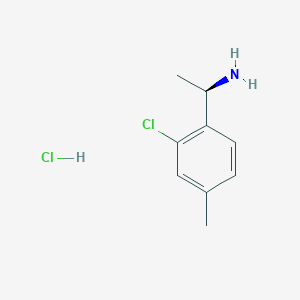 molecular formula C9H13Cl2N B6291624 (R)-1-(2-Chloro-4-methylphenyl)ethan-1-amine hydrochloride CAS No. 2565792-37-0