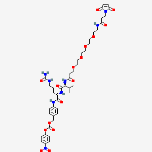 Mal-beta-Ala-PEG(4)-Val-Cit-PAB-PNP