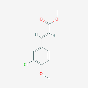molecular formula C11H11ClO3 B6291707 (E)-Methyl 3-(3-chloro-4-methoxyphenyl)acrylate CAS No. 1187248-43-6