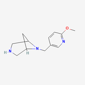 6-[(6-Methoxy-3-pyridyl)methyl]-3,6-diazabicyclo[3.1.1]heptane