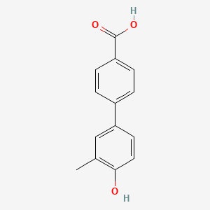 molecular formula C14H12O3 B6291756 4-(4-Carboxyphenyl)-2-methylphenol, 95% CAS No. 189161-81-7