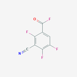 molecular formula C8HF4NO B6291770 3-Cyano-2,4,5-trifluoro-benzoyl fluoride CAS No. 214774-56-8