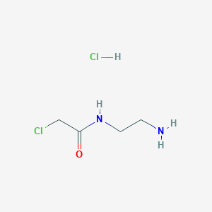 molecular formula C4H10Cl2N2O B6291777 N-(2-Aminoethyl)-2-chloroacetamide hydrochloride CAS No. 2088943-55-7