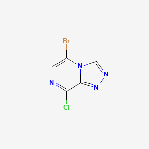molecular formula C5H2BrClN4 B6291779 5-Bromo-8-chloro-[1,2,4]triazolo[4,3-a]pyrazine CAS No. 2433901-33-6
