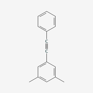 molecular formula C16H14 B6291843 1,3-Dimethyl-5-phenylethynyl-benzene, 97% CAS No. 201278-01-5