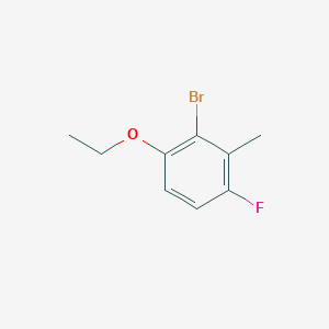 molecular formula C9H10BrFO B6291856 2-Bromo-1-ethoxy-4-fluoro-3-methylbenzene CAS No. 2386105-62-8