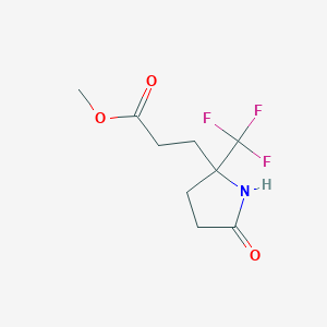 Methyl 5-oxo-2-(trifluoromethyl)-2-pyrrolidinepropionate