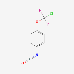 molecular formula C8H4ClF2NO2 B6291864 4-(Chlorodifluoromethoxy)phenyl isocyanate, 96% CAS No. 39065-93-5