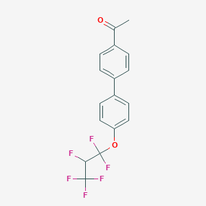 molecular formula C17H12F6O2 B6291875 4-Acetyl-4'-(1,1,2,3,3,3-hexafluoropropoxy)biphenyl CAS No. 175839-03-9