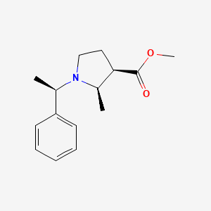 Methyl (2R,3R)-2-methyl-1-[(1R)-1-phenylethyl]pyrrolidine-3-carboxylate
