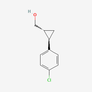 molecular formula C10H11ClO B6291911 [(1R,2R)-2-(4-Chlorophenyl)cyclopropyl]methanol CAS No. 173679-64-6